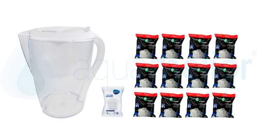 Brita Marella MX BIAŁY Dzbanek do wody 2,4L filtr 1szt Brita MAXTRA PLUS + 12szt FL402h