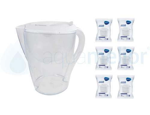 Brita Marella MX BIAŁY Dzbanek do wody 2,4L filtr 6szt Brita MAXTRA PLUS