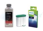 Filtr do ekspresu Filter Logic CFL-903B dla Saeco Philips AquaClean CA6903 + Odkamieniacz CA6700 250ml + Środek do systemu mleka CA6705